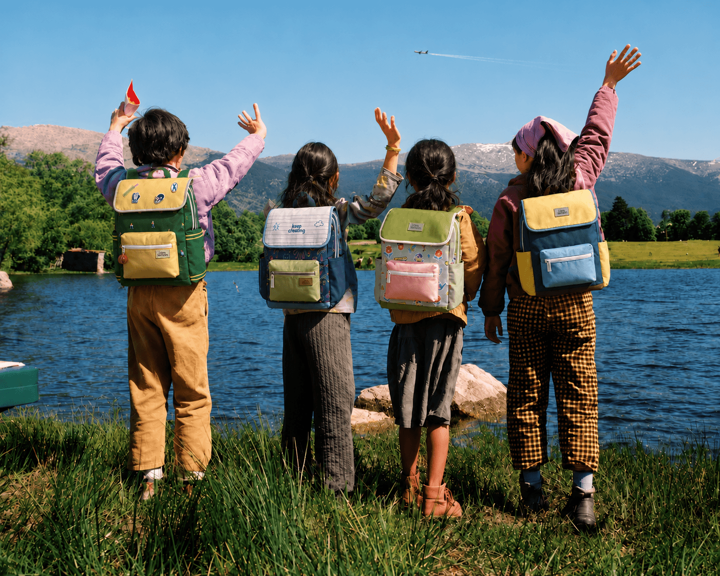 Kids in autumn park